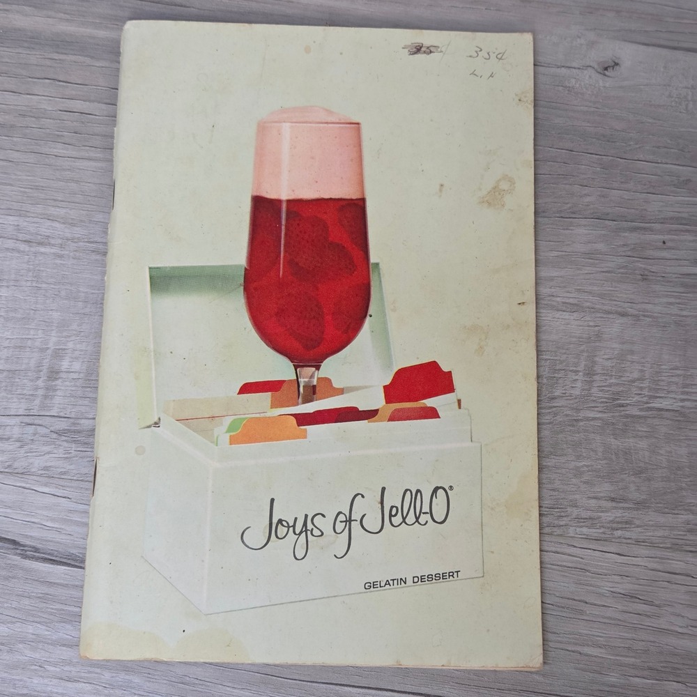 Vintage Joys of Jell-O Cookbook General Foods Kitchens 3rd Edition 1980s